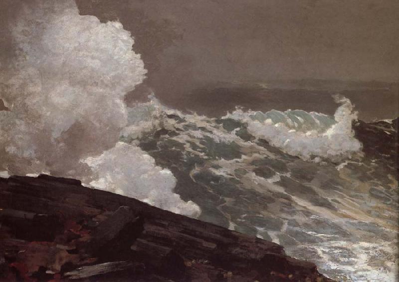 Winslow Homer Vent du nord-est Sweden oil painting art